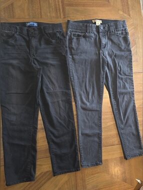 Democracy Ab Solution Technology Sz 8 Set Of 2 Jeans Black Grayish Black Stretch